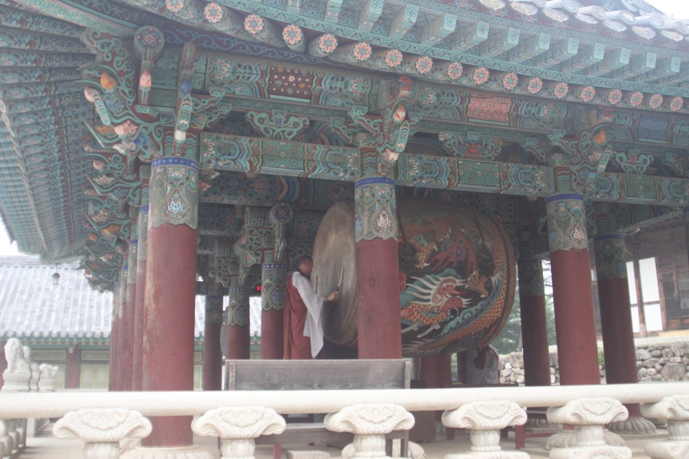 Buddhist Monks Call to Prayer