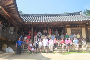 Korea Society Fellows at Ceremonial Pavilion